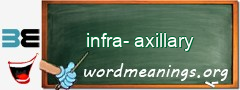 WordMeaning blackboard for infra-axillary